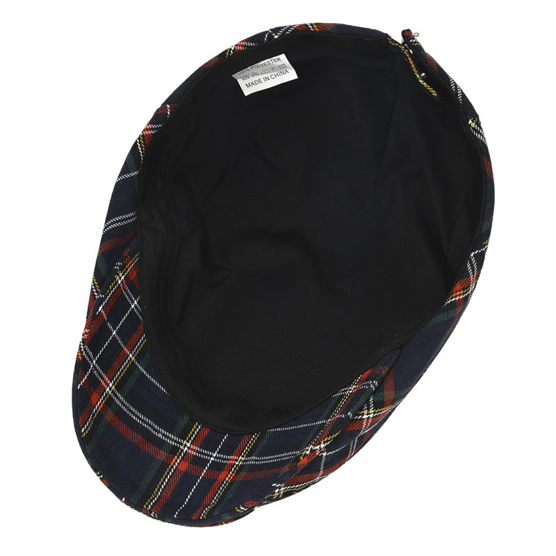 Efterårs plaid baret mænd