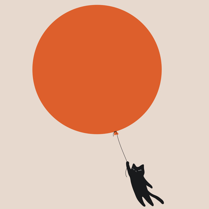 Men's blue cat knit T-shirt- Designed by Lim Heng Swee