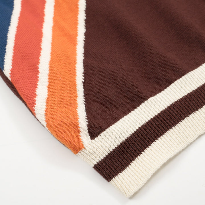 Camiseta masculina de malha gráfica dos anos 70 – Camisa retrô “1976” Colorblock