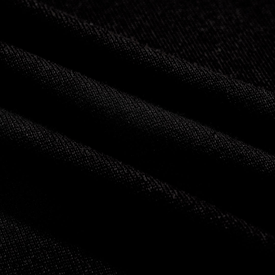 Ανδρικό 70s Black Mod Polo – Πλεκτό ρετρό πουκάμισο με μύτη με αντίθεση