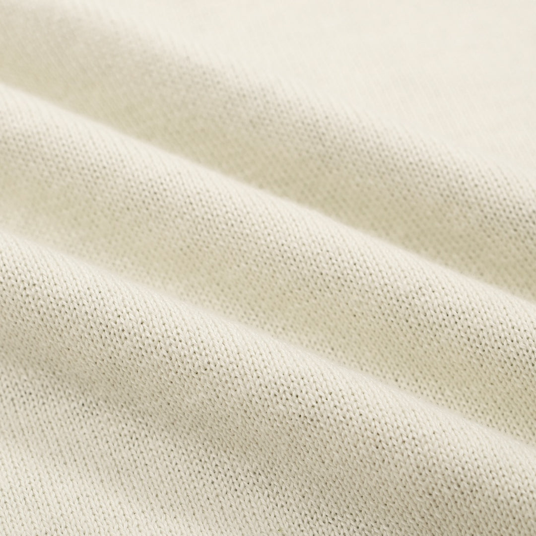 Men’s Retro 1972 Knit Polo Shirt – Vintage Graphic Top in Cream, Olive & Orange