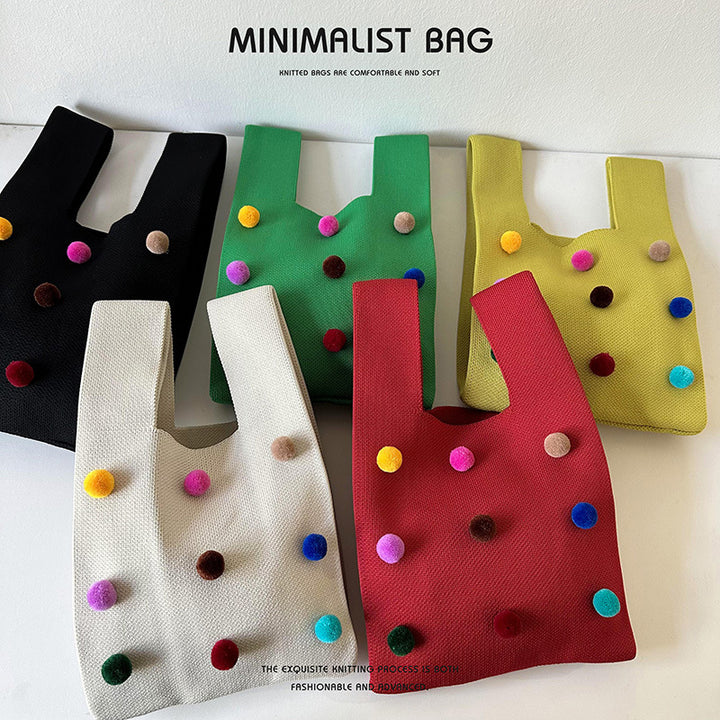 Bolso de mochila de bola colorida