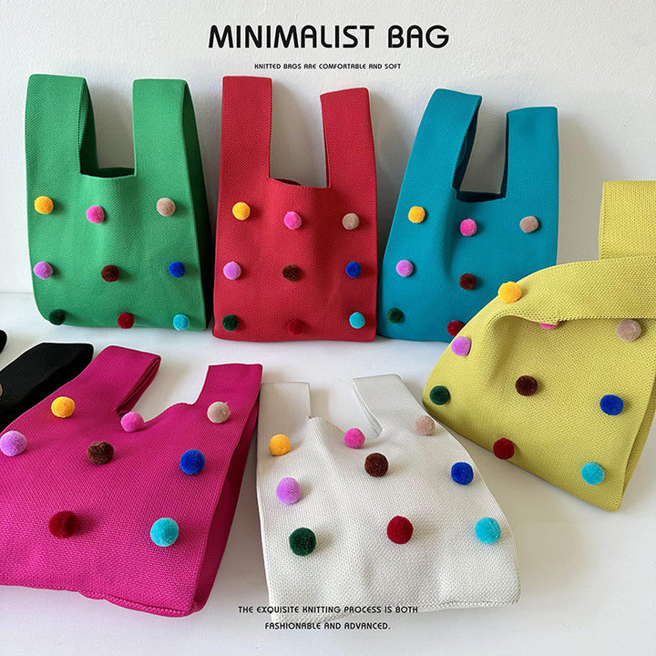 Bolso de mochila de bola colorida