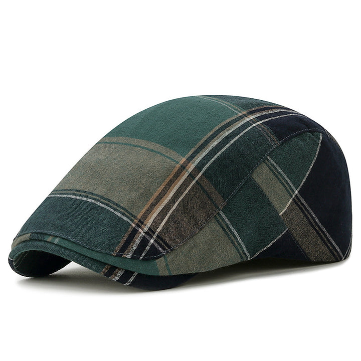 Casual plaid kasket åndbar fremad cap