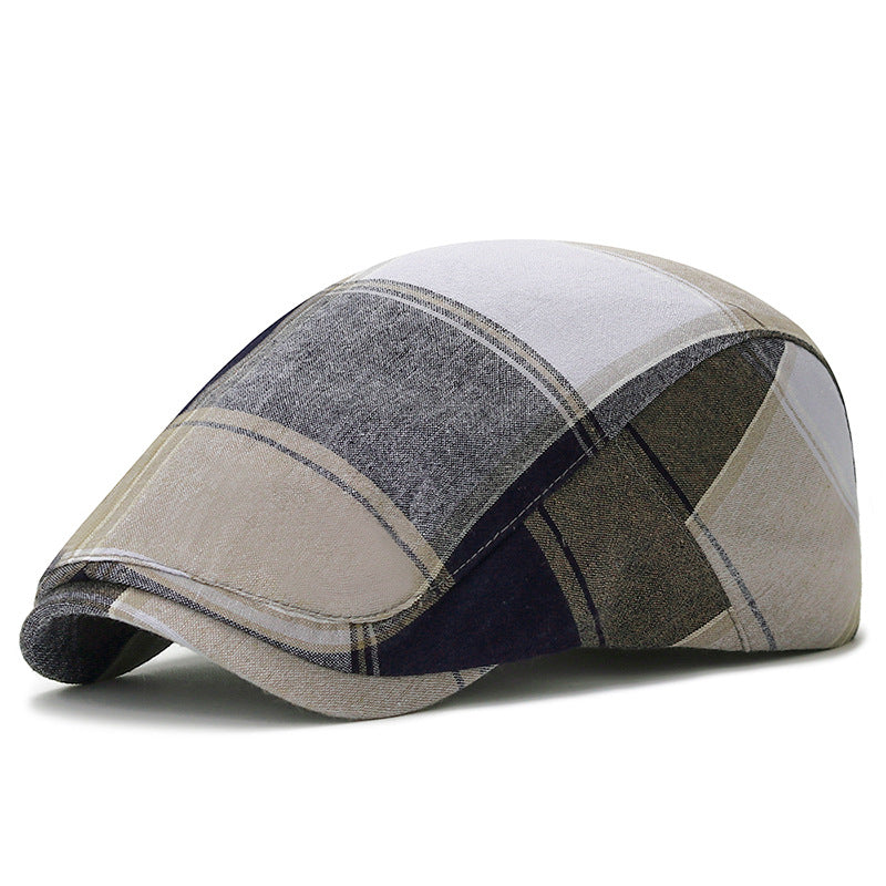 Casual plaid kasket åndbar fremad cap