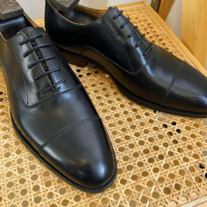 Mænds business lædersko lædersko kaffebrune spidse oxfords