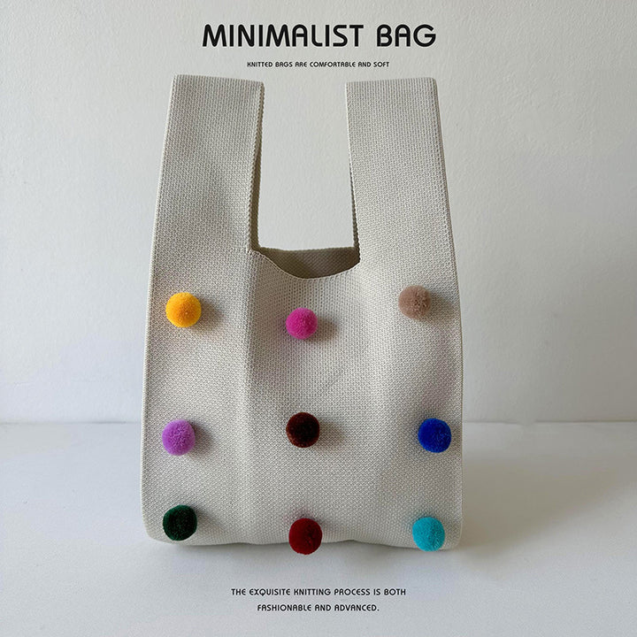 Bolso de mochila de bola colorida