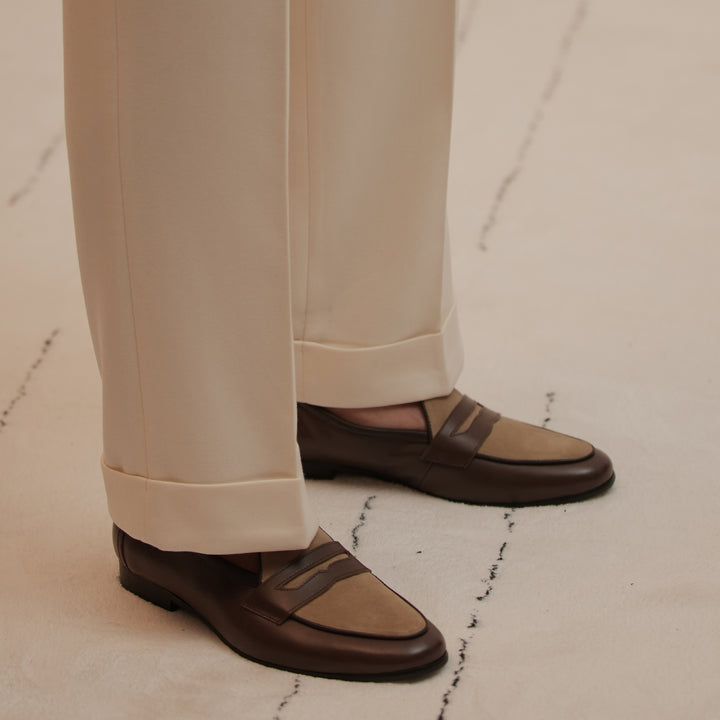 Mænds afslappede alsidige, højdeforøgende, farvematchende loafers