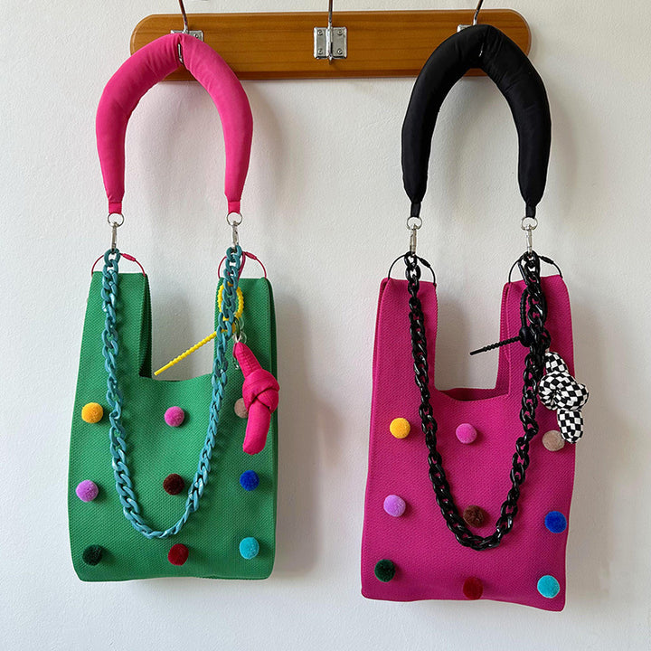 Bolso de mochila de bola colorida