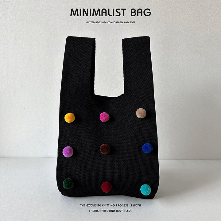 Bolso de mochila de bola colorida