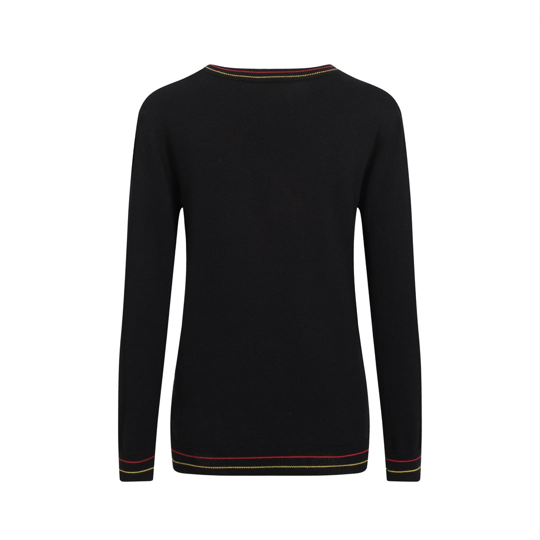 Top de malha Lightning preto para mulher