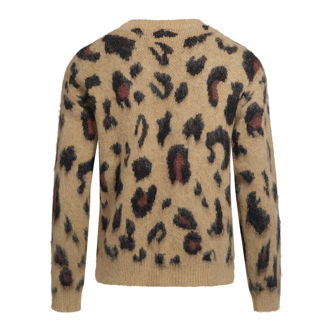 Herretrøje med fuzzy leopardprint – 70'er vild stil