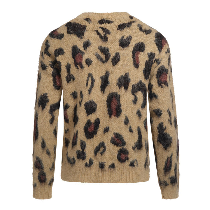 Herretrøje med fuzzy leopardprint – 70'er vild stil