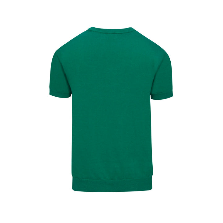 Grünes Retro-T-Shirt für Herren mit Tierstickerei
