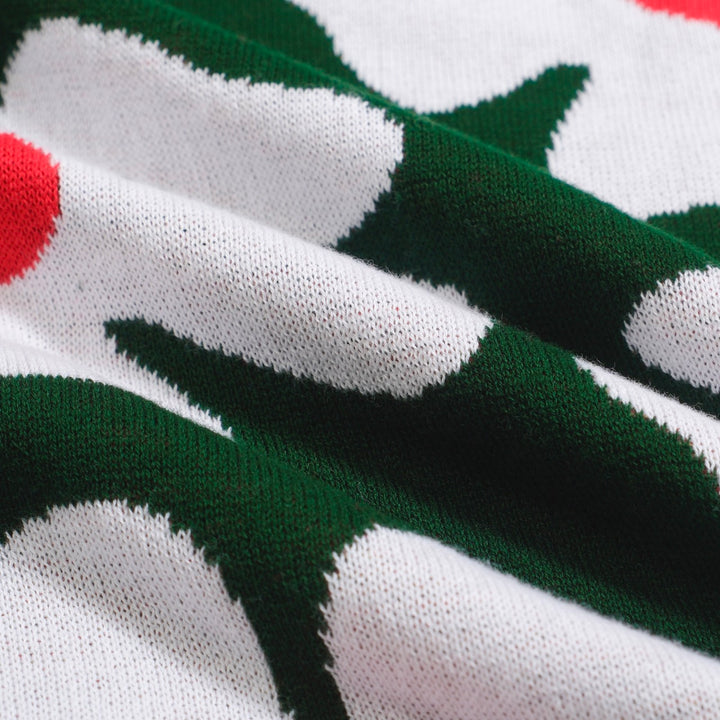 Men’s Retro Knit Shirt – Vintage Daisy Print Button-Up Polo in Green and Yellow