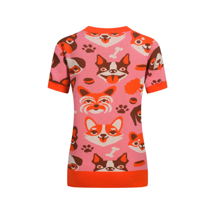 Women's Orange Zoo Jacquard knitwear - designed by Carrie Cantwell