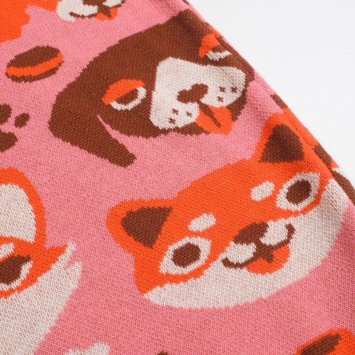 Women's Orange Zoo Jacquard knitwear - designed by Carrie Cantwell