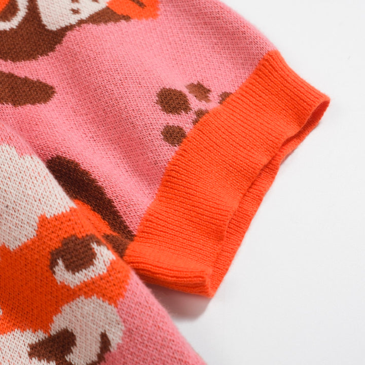 Women's Orange Zoo Jacquard knitwear - designed by Carrie Cantwell