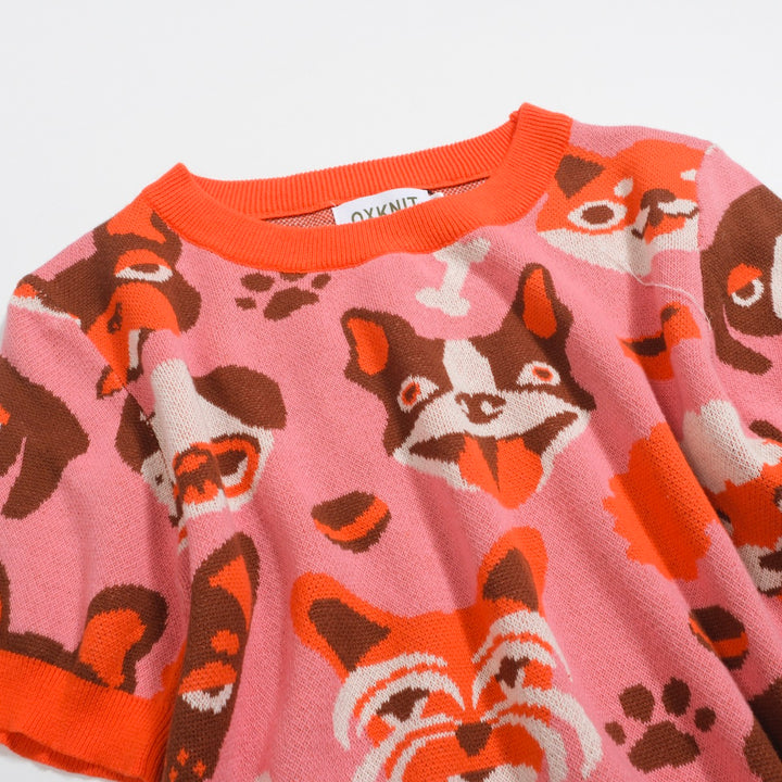 Women's Orange Zoo Jacquard knitwear - designed by Carrie Cantwell