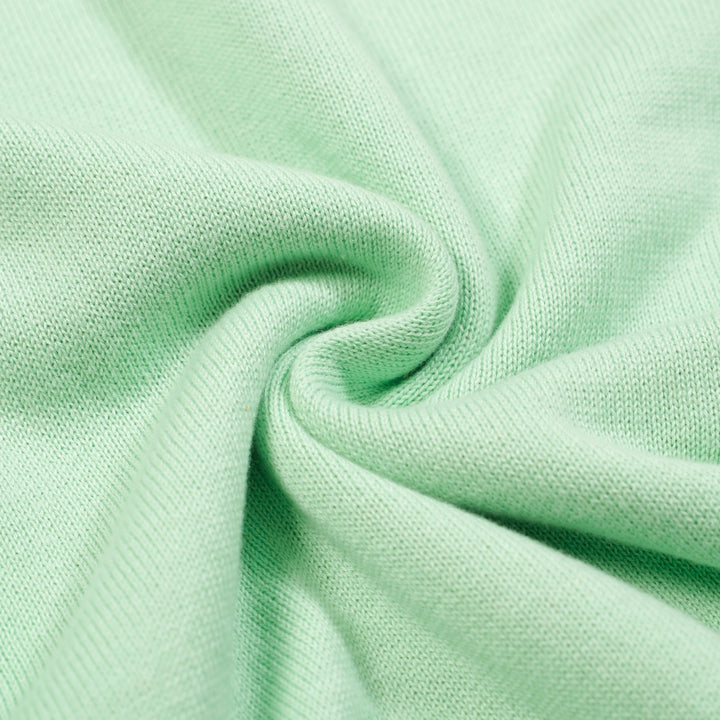 Men's Tropical Jungle Knit Shirt – Mint Green Button-Up with Toucan and Leopard