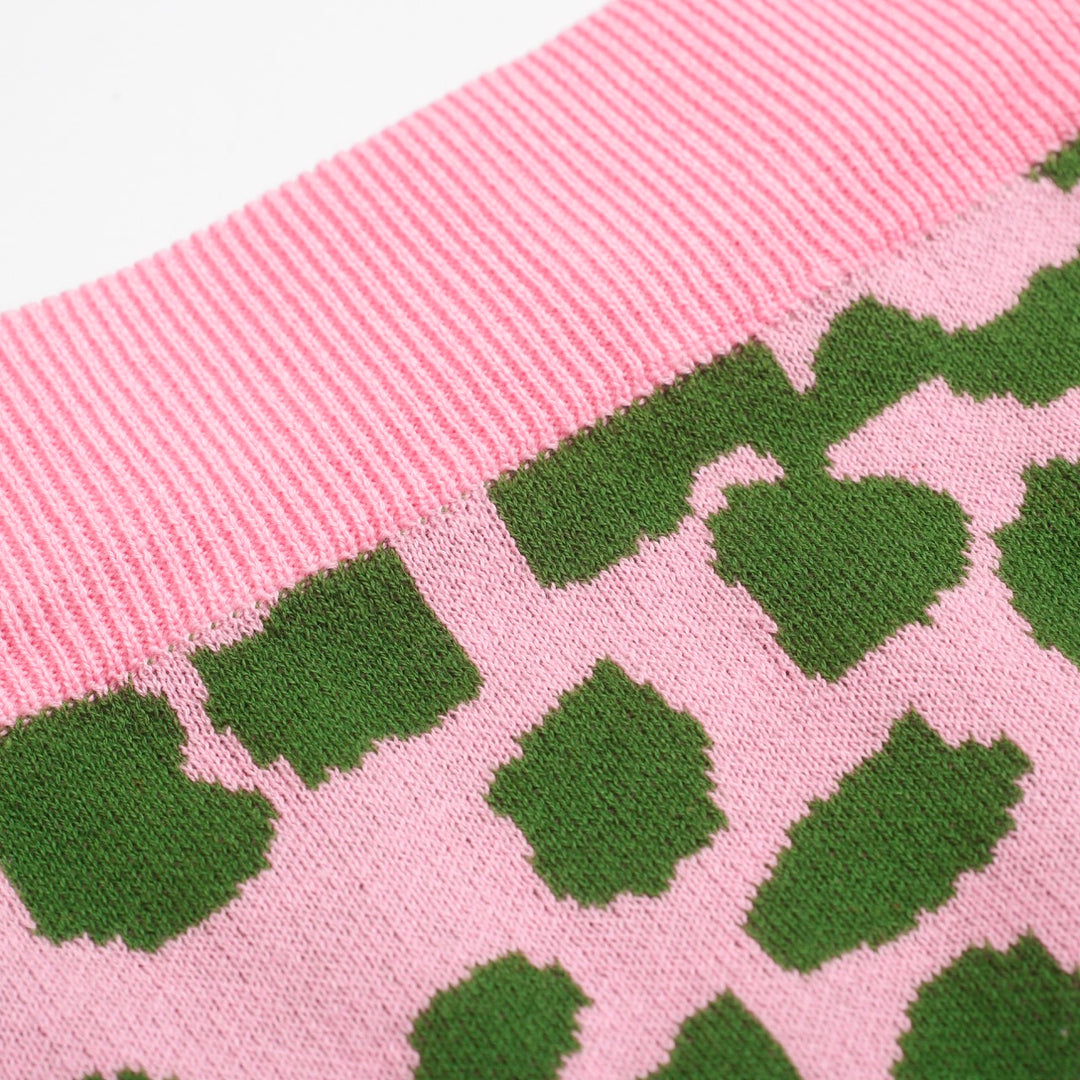 Women's Pink leopard knit suit -Designed by Jessica Molina