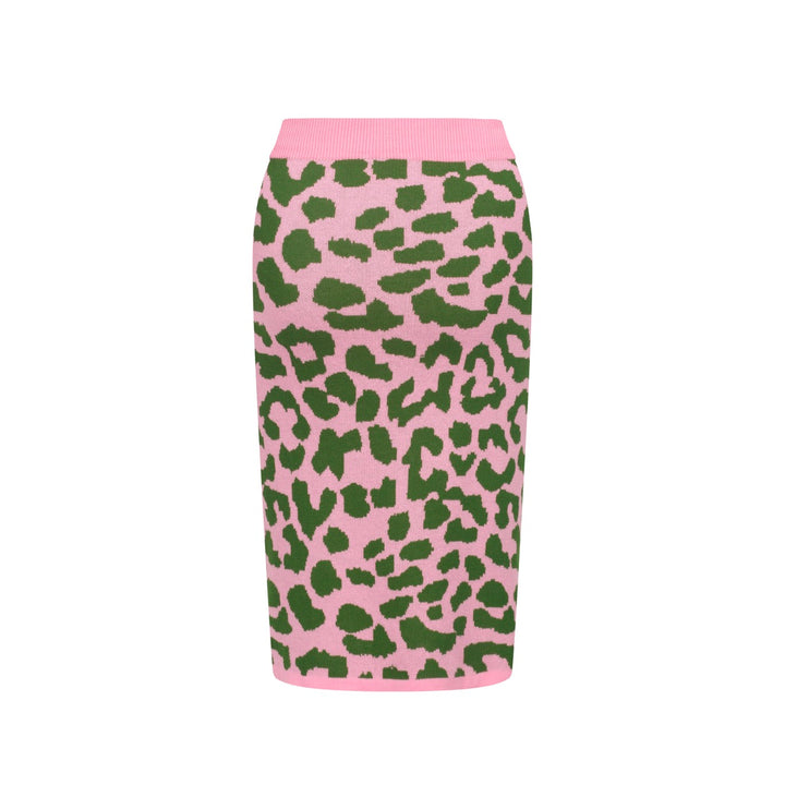 Women's Pink leopard knit suit -Designed by Jessica Molina