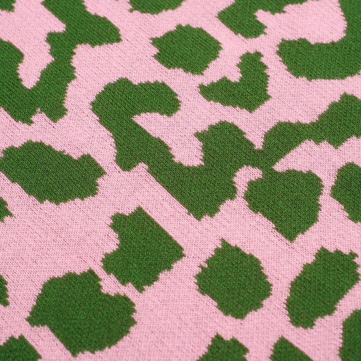 Women's Pink leopard knit suit -Designed by Jessica Molina