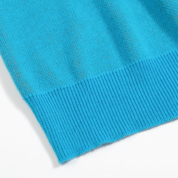 Set de punto gráfico azul y naranja de mujeres con diseño abstracto audaz