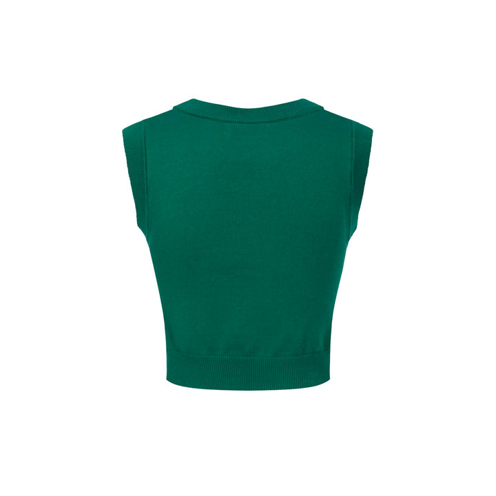 Women’s Green Leopard Print Knit Set with Cheetah Graphic