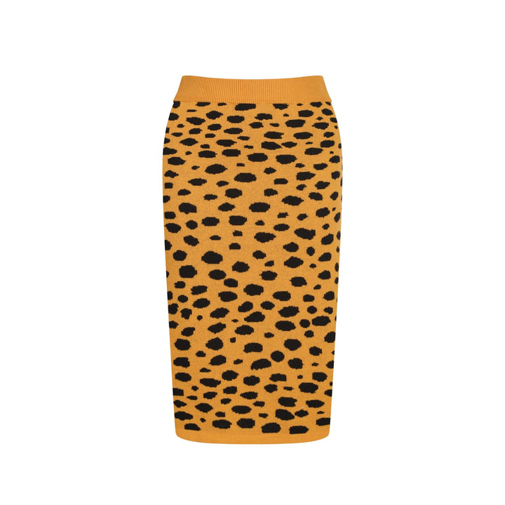 Women’s Green Leopard Print Knit Set with Cheetah Graphic