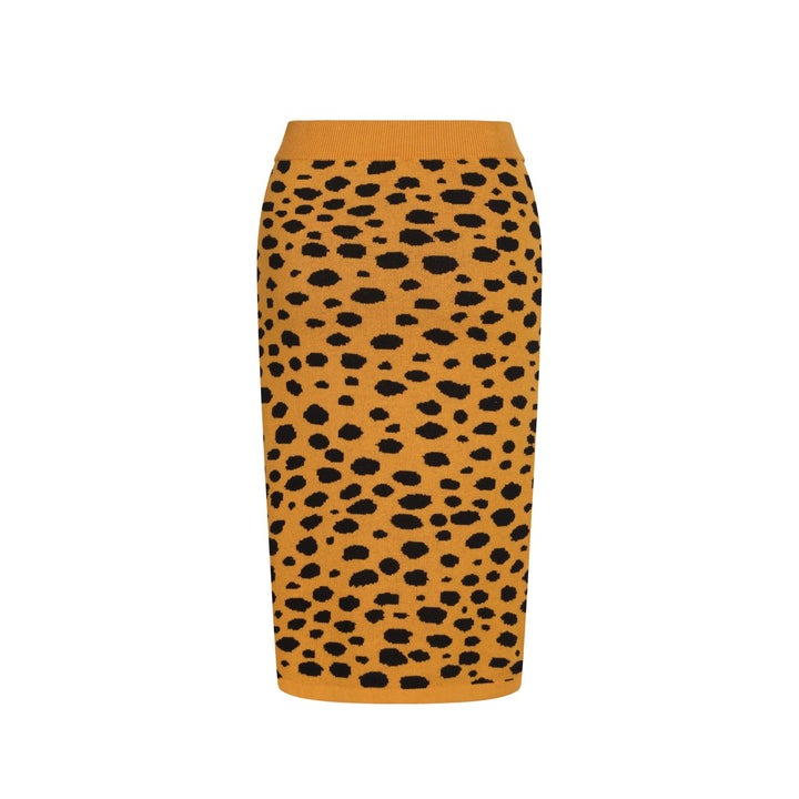 Women’s Green Leopard Print Knit Set with Cheetah Graphic