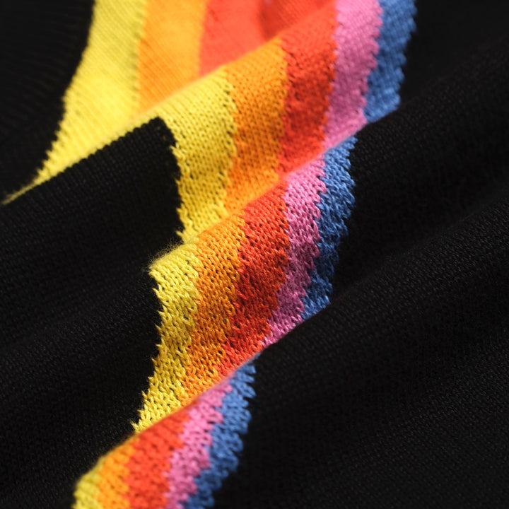 Traje de mando de camiseta de la manga negra para la manga de la manga de la mujer