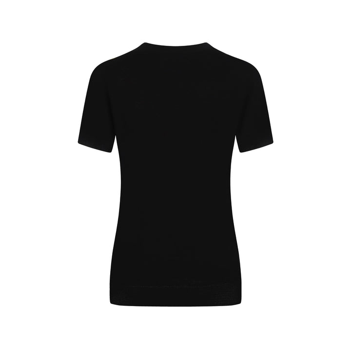 Traje de mando de camiseta de la manga negra para la manga de la manga de la mujer