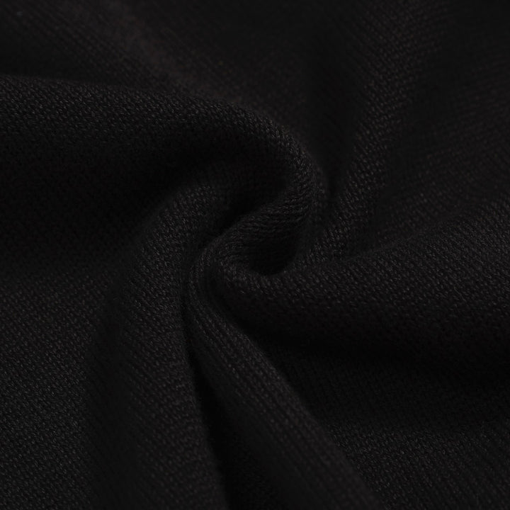 Traje de mando de camiseta de la manga negra para la manga de la manga de la mujer