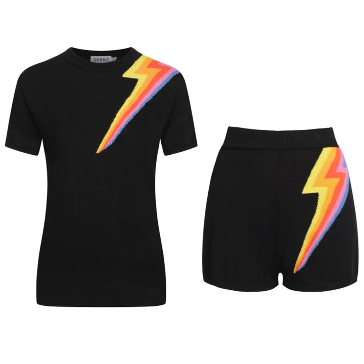 Traje de mando de camiseta de la manga negra para la manga de la manga de la mujer