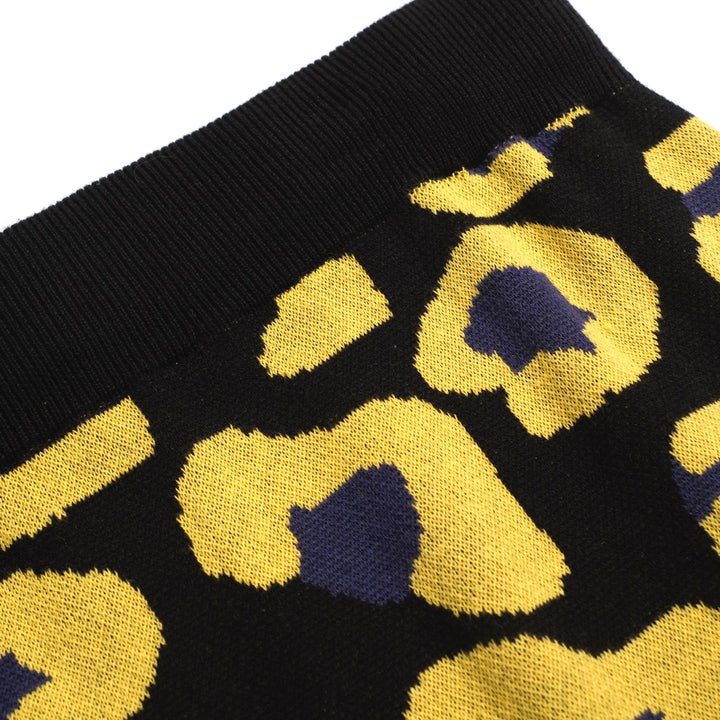 Juego de vestidos de la camiseta sin mangas de estampado de leopardo negro, diseñado por Carrie Cantwell
