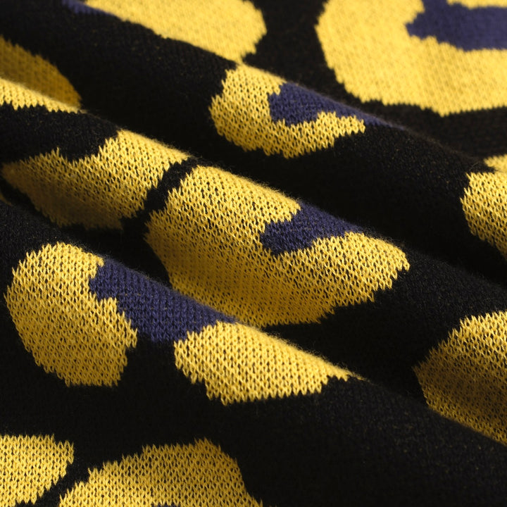 Juego de vestidos de la camiseta sin mangas de estampado de leopardo negro, diseñado por Carrie Cantwell