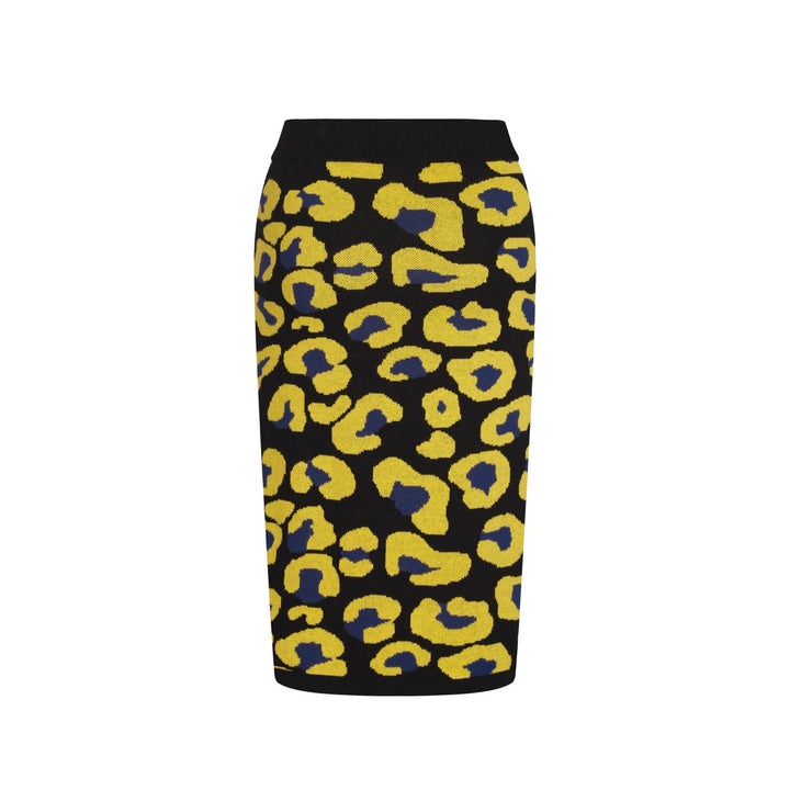 Juego de vestidos de la camiseta sin mangas de estampado de leopardo negro, diseñado por Carrie Cantwell
