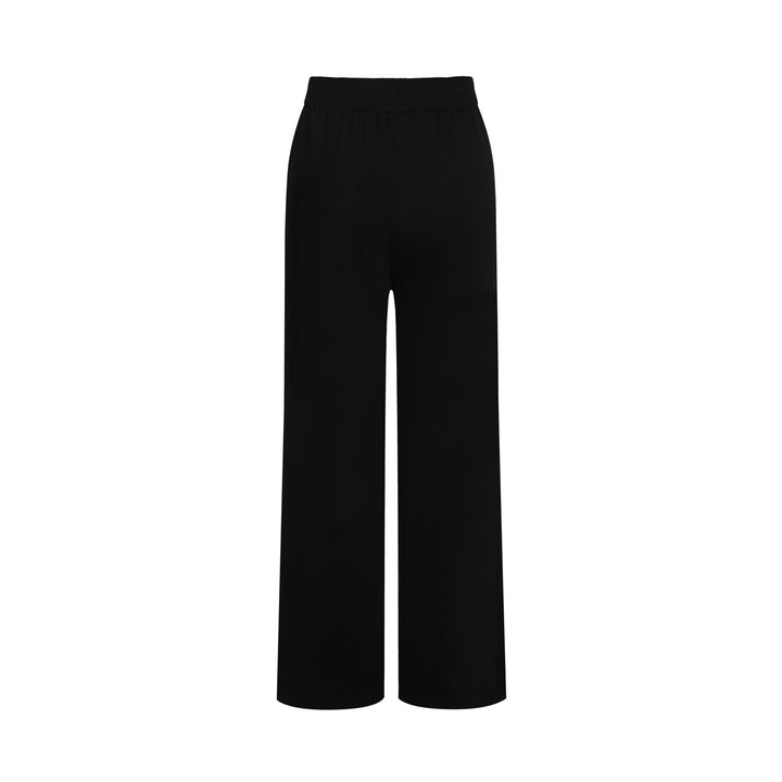 Women's black vintage striped vest knit suit