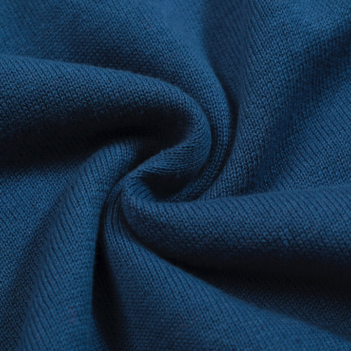 Camiseta masculina de malha jacquard azul Animal - Desenhada por Jessica Molina