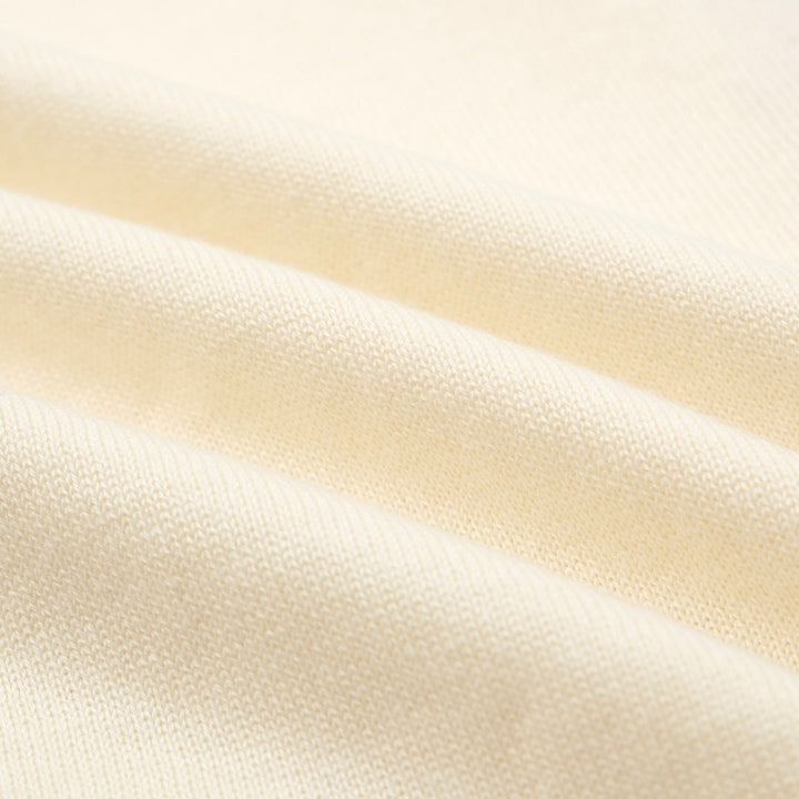 Men's white multi-colored striped cardigan