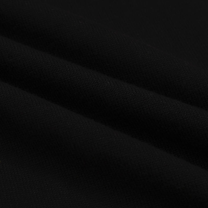 Men's black and white striped cardigan