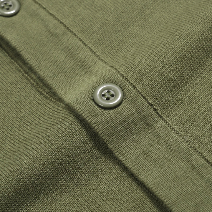 Men's green vintage 50's knitted cardigan