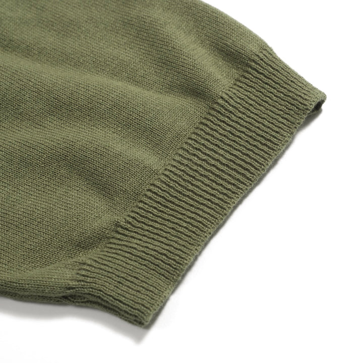 Men's green vintage 50's knitted cardigan