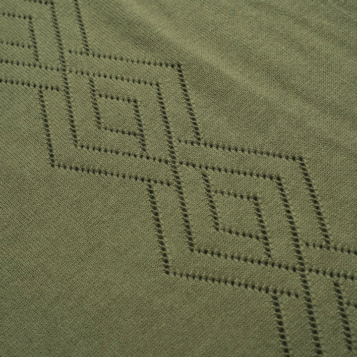 Men's green vintage 50's knitted cardigan