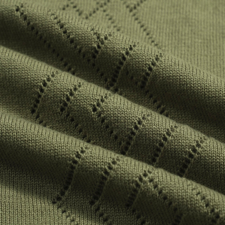 Men's green vintage 50's knitted cardigan