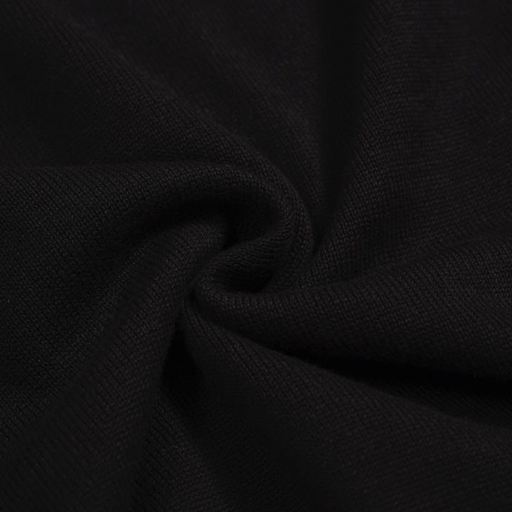 Men's black vintage knit pocket polo