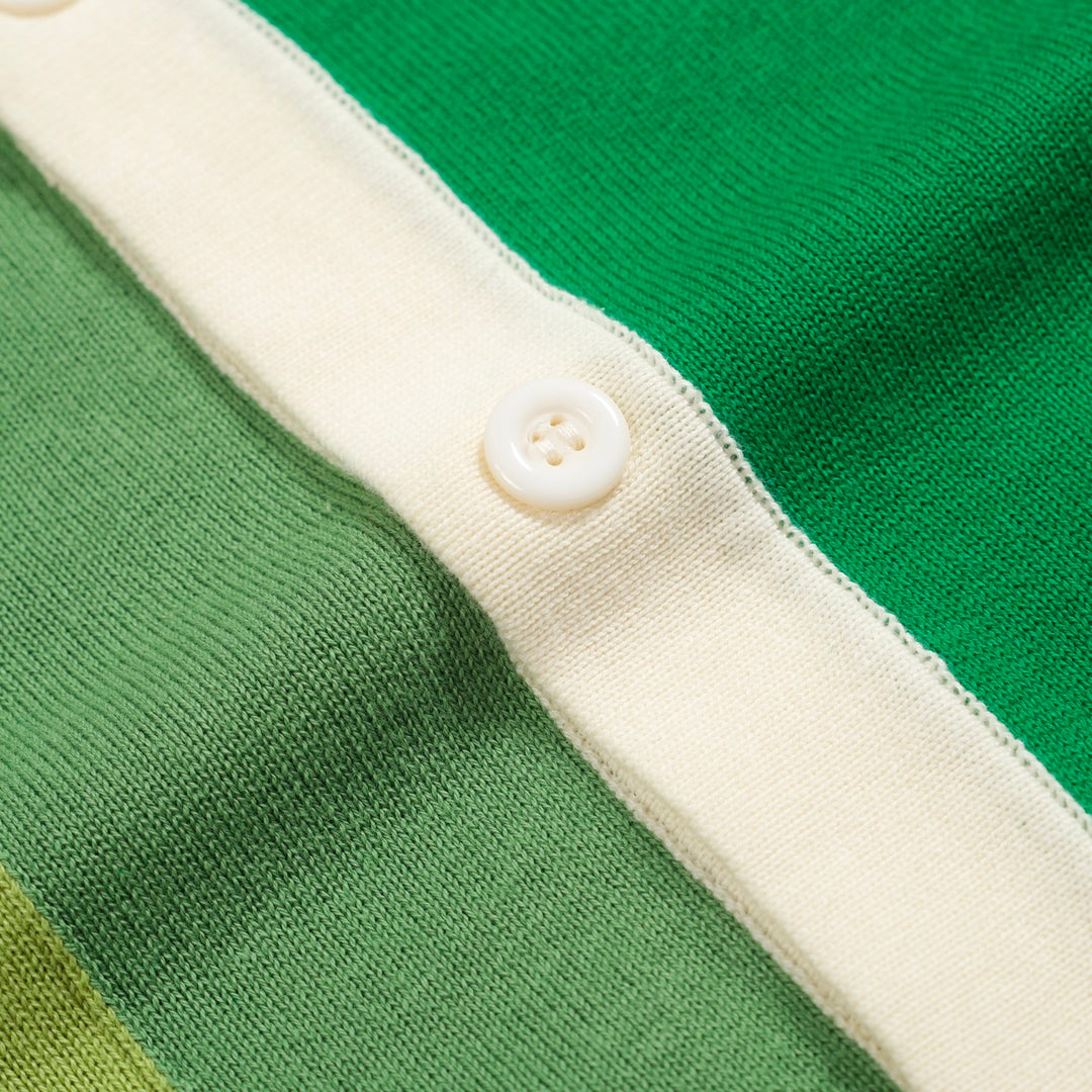 Men's green vintage pocket knitted cardigan