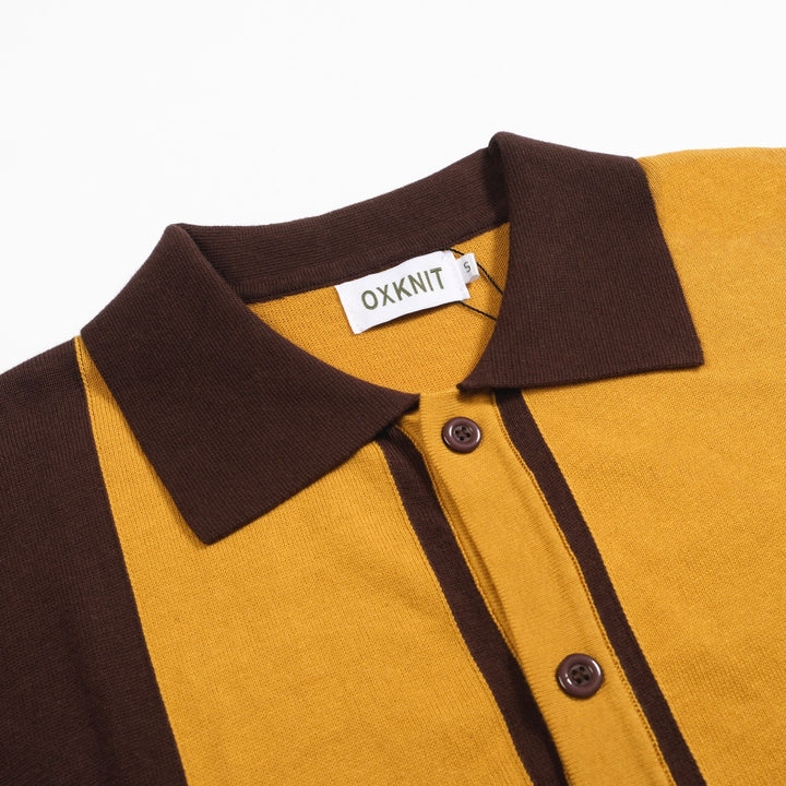 Men's vintage yellow 60's knitted cardigan