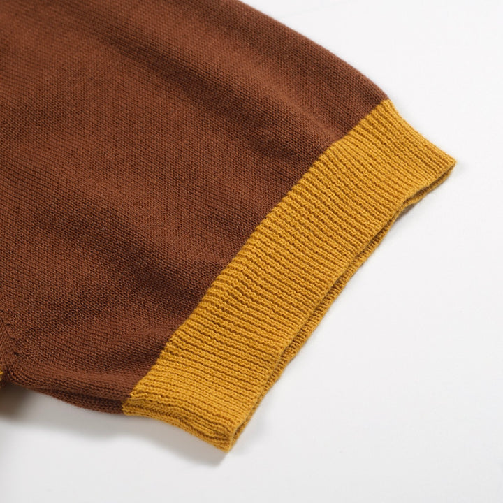 Men's vintage yellow 60's knitted cardigan